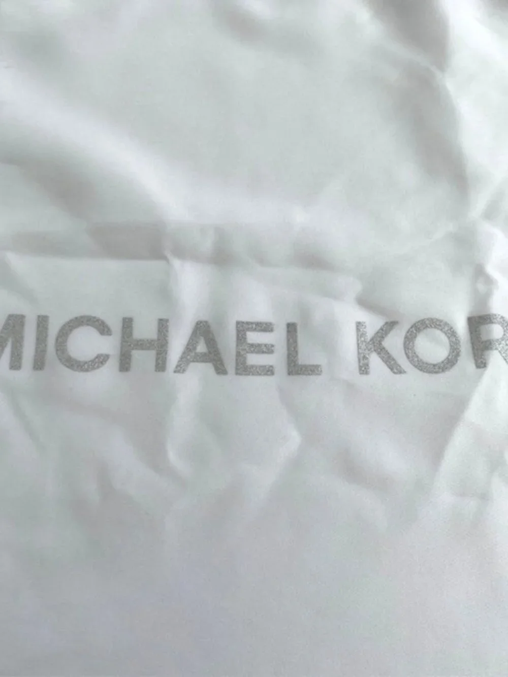 Michael Kors Dust Bag Drawstring Travel Case White